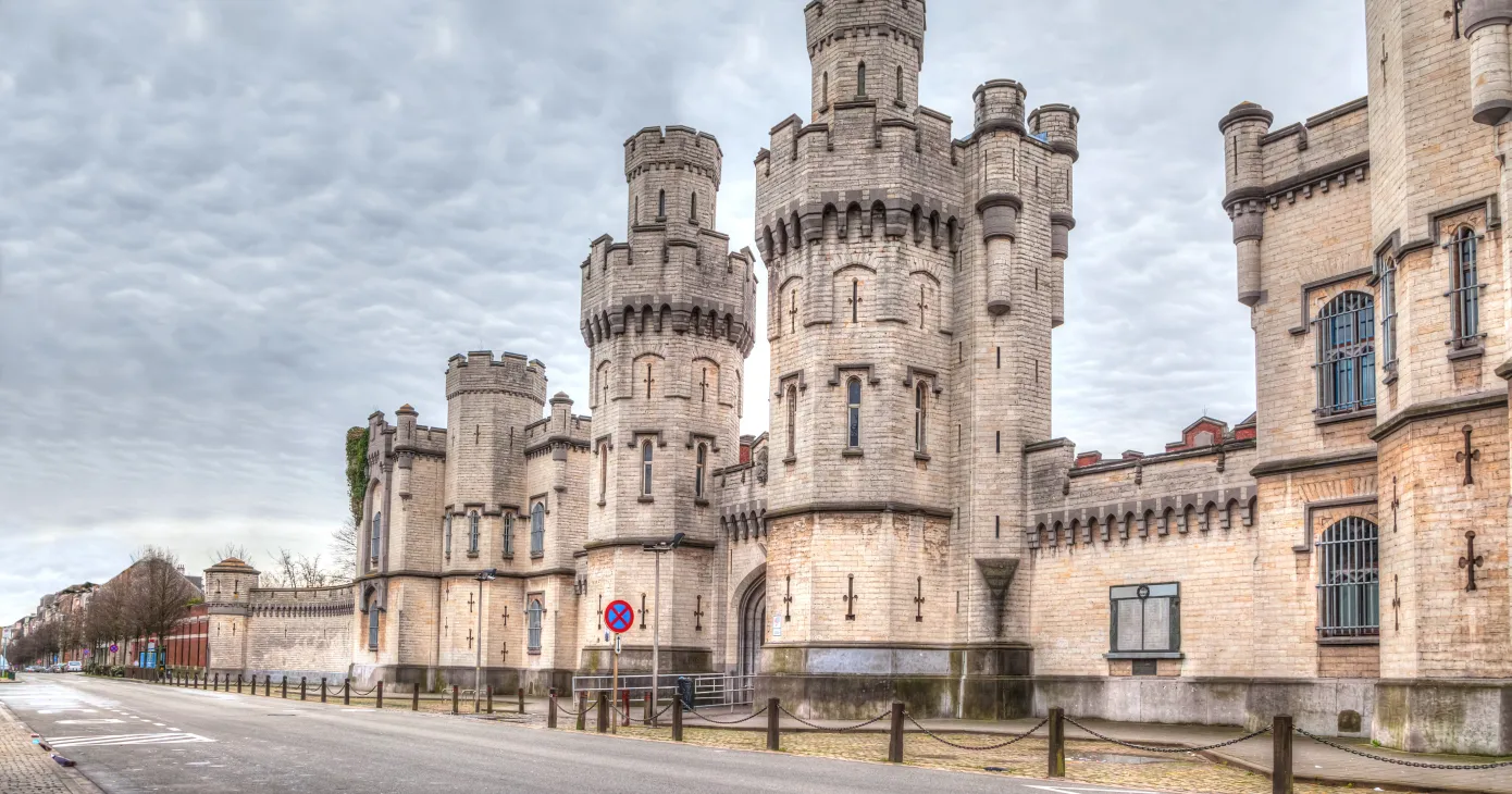 Historical Saint-Gilles prison in Brussels