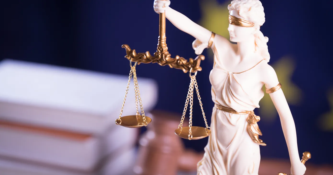 Law Symbols. EU flag